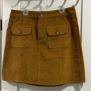 NWOT JCrew Corduroy Brown Skirt